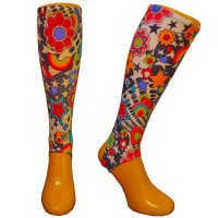 Flower Power shin liners Small